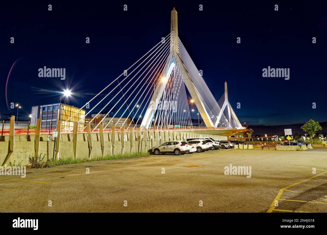 Boston Bridges Leonard P. Zakim Bunker Hill Memorial Bridge spans the