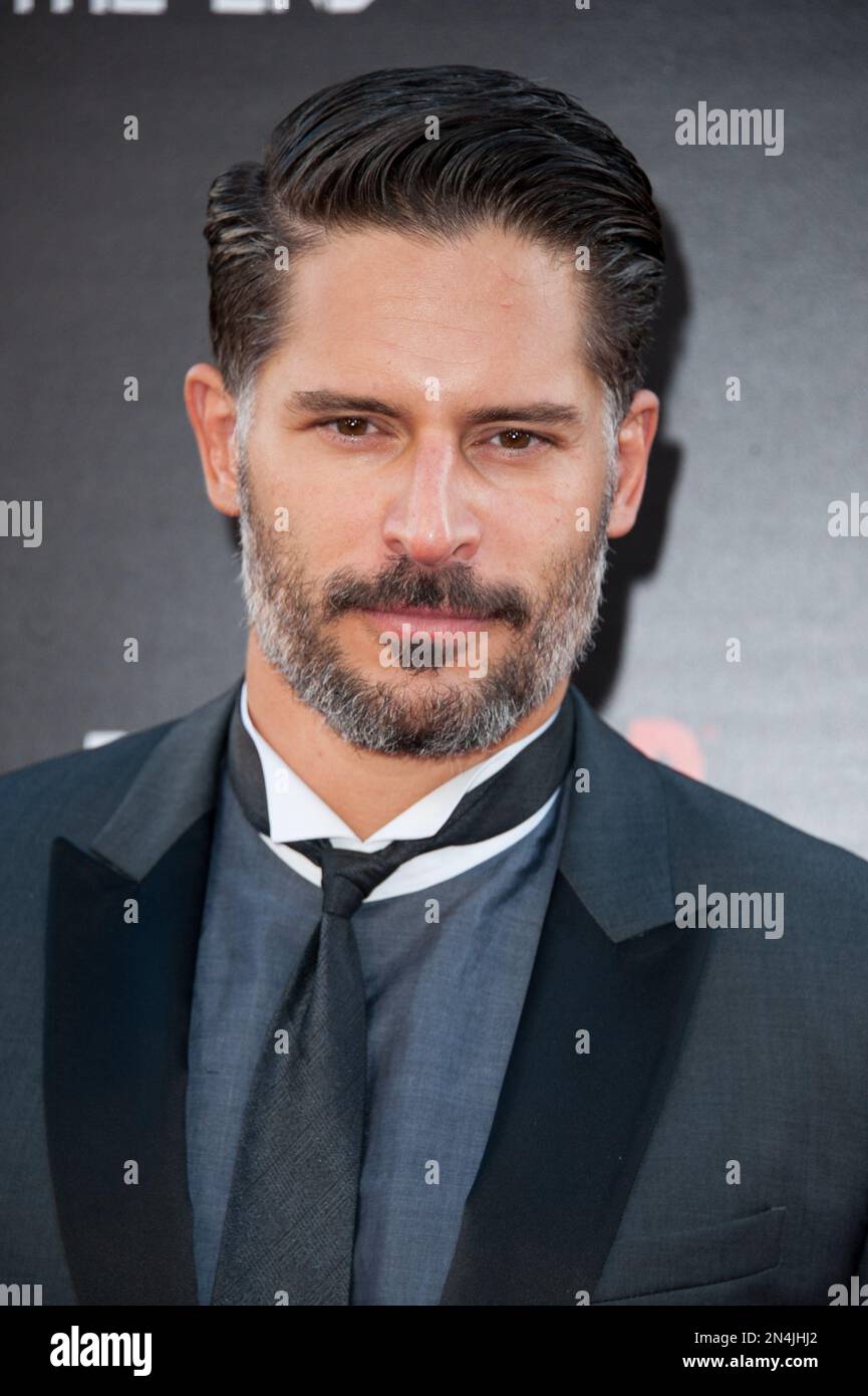 Joe Manganiello arrives at the Los Angeles premiere of the 7th and