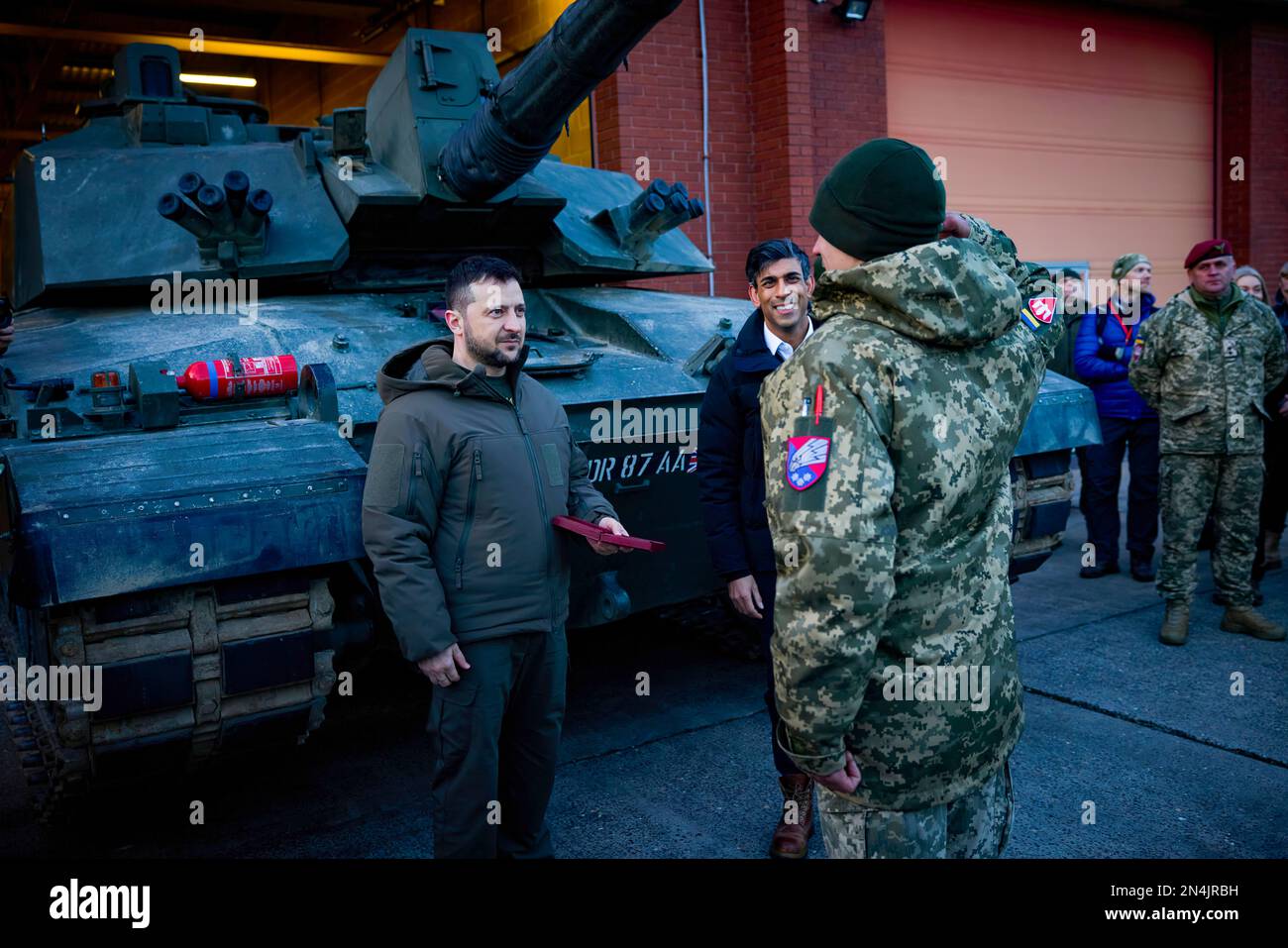 Bovington Rac Base During a visit to the United Kingdom, President of Ukraine Volodymyr ...
