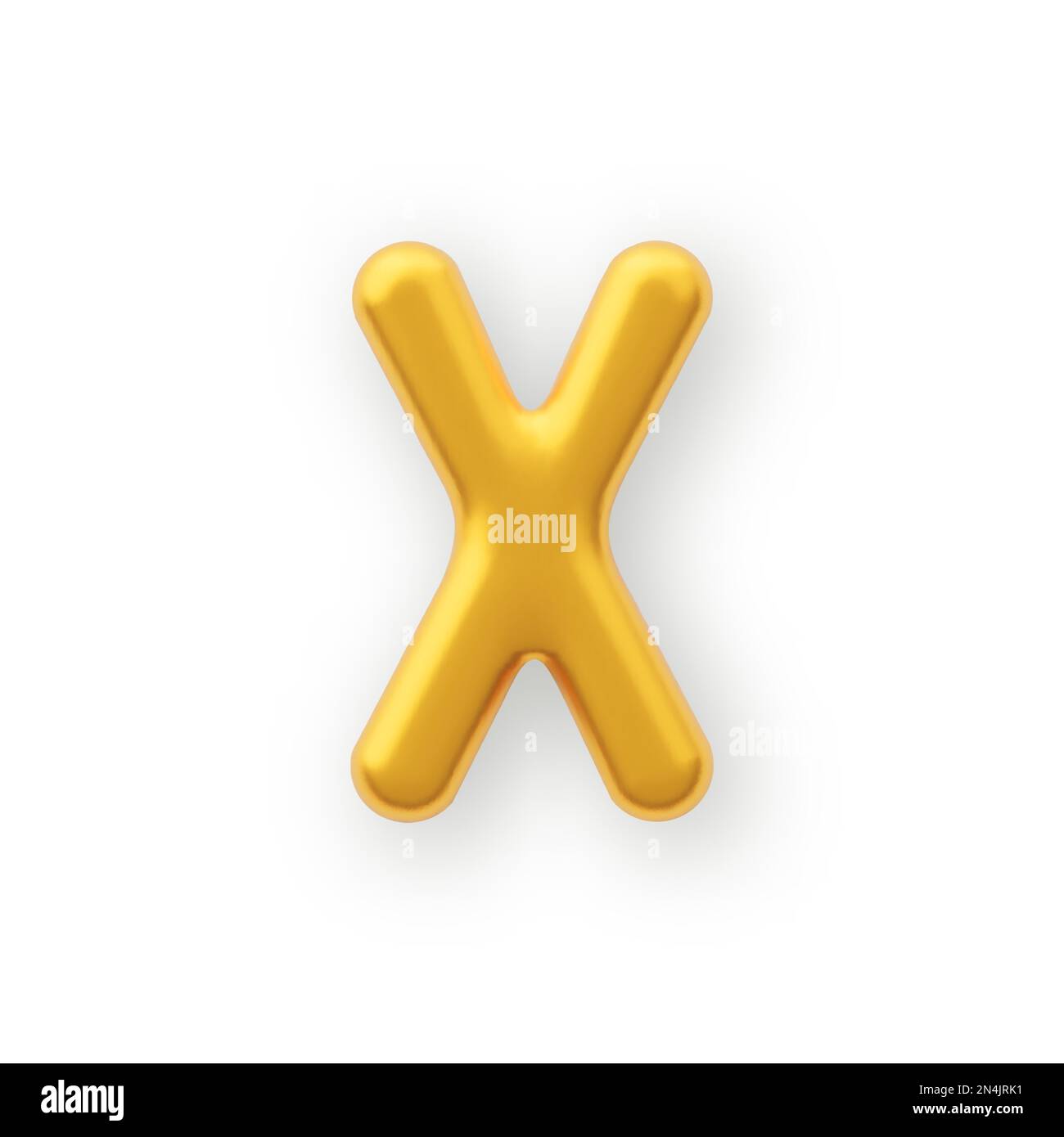 3D Gold uppercase letter X on a white background Stock Vector Image ...