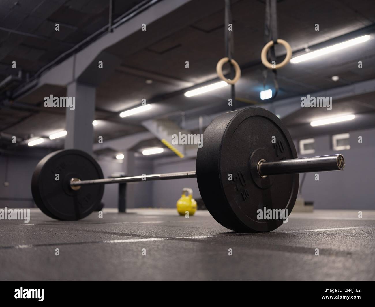 Weightlifting in the Dungeon Stock Photo