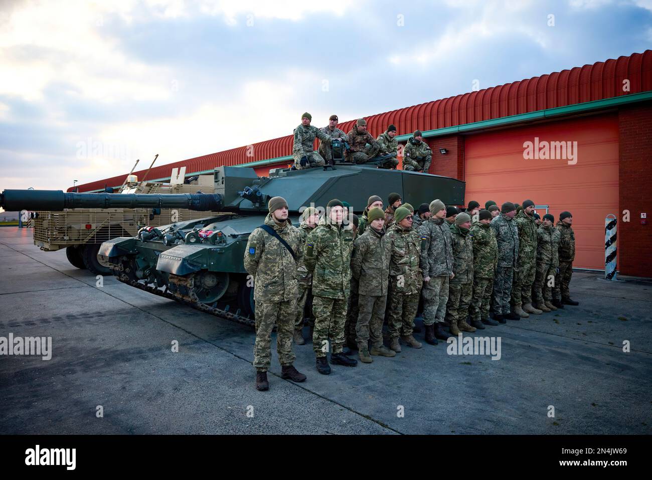 Bovington Rac Base During a visit to the United Kingdom, President of Ukraine Volodymyr ...