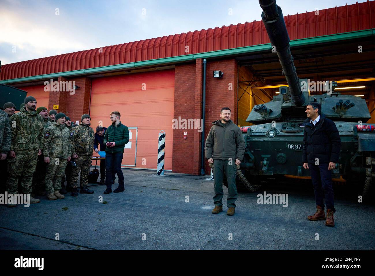 Bovington Rac Base During a visit to the United Kingdom, President of Ukraine Volodymyr ...