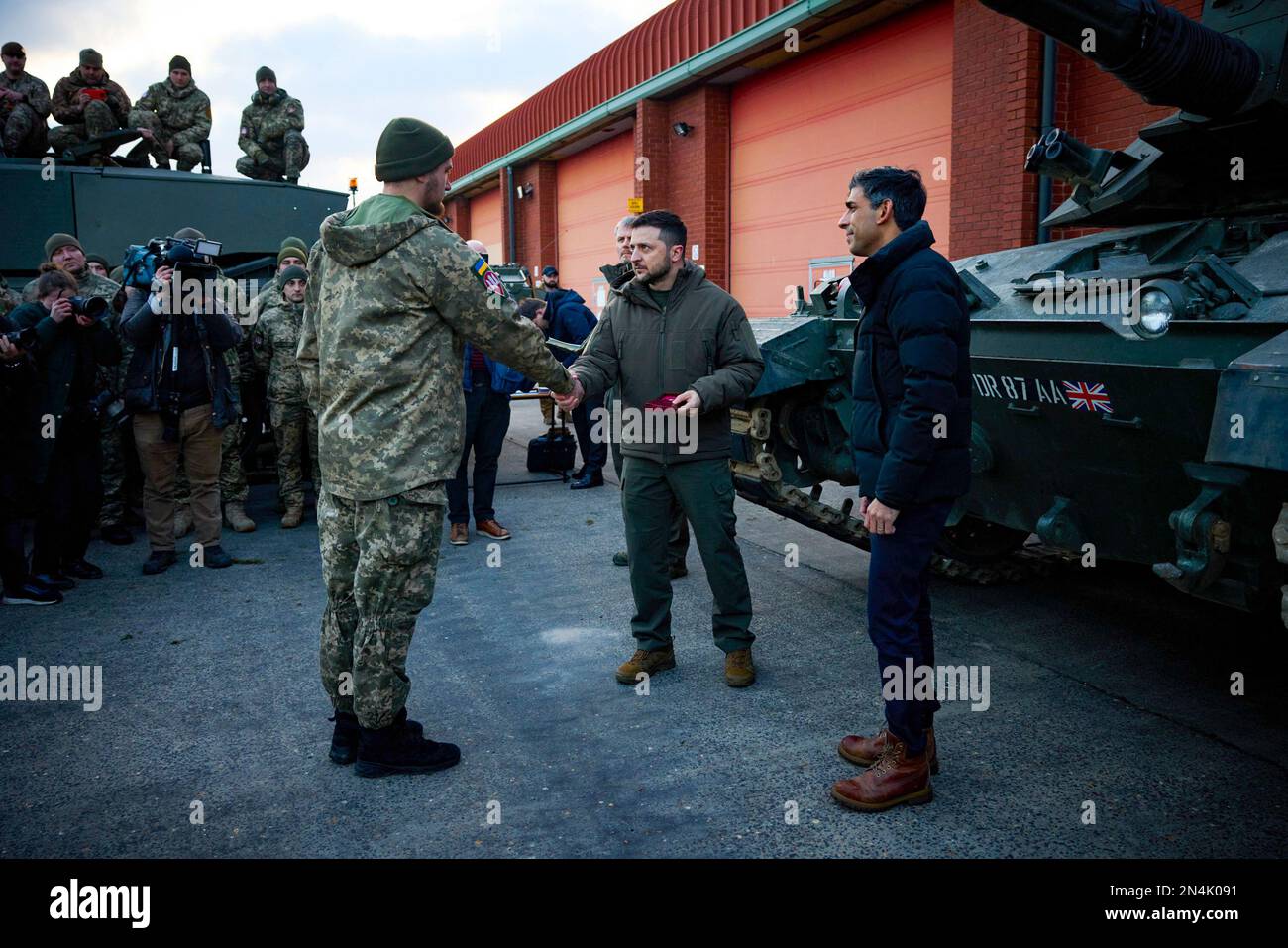 Bovington Rac Base During a visit to the United Kingdom, President of Ukraine Volodymyr ...