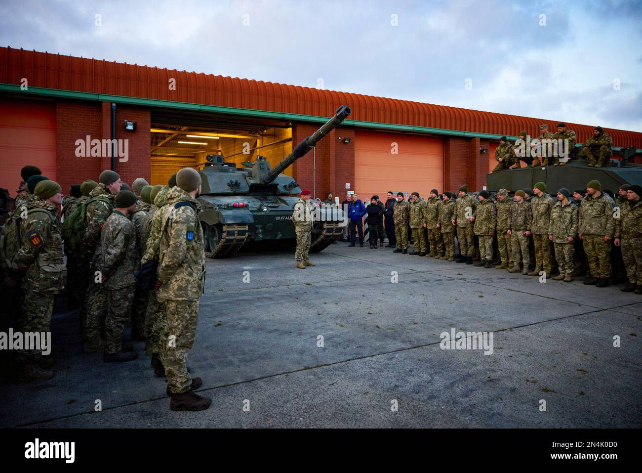 Bovington Rac Base During a visit to the United Kingdom, President of Ukraine Volodymyr ...