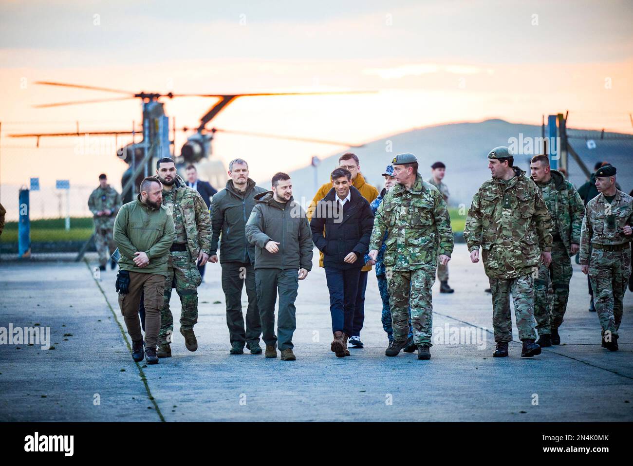 Bovington Rac Base During a visit to the United Kingdom, President of Ukraine Volodymyr ...