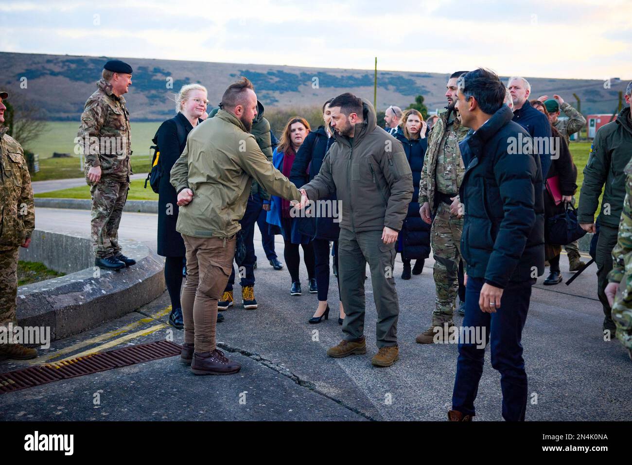 Bovington Rac Base During a visit to the United Kingdom, President of Ukraine Volodymyr ...