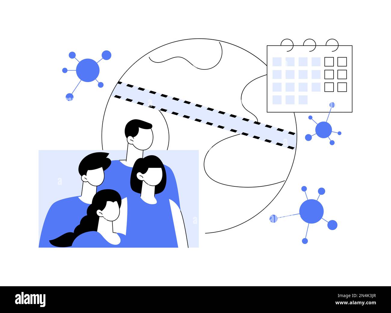 Quarantine abstract concept vector illustration Stock Vector Image ...