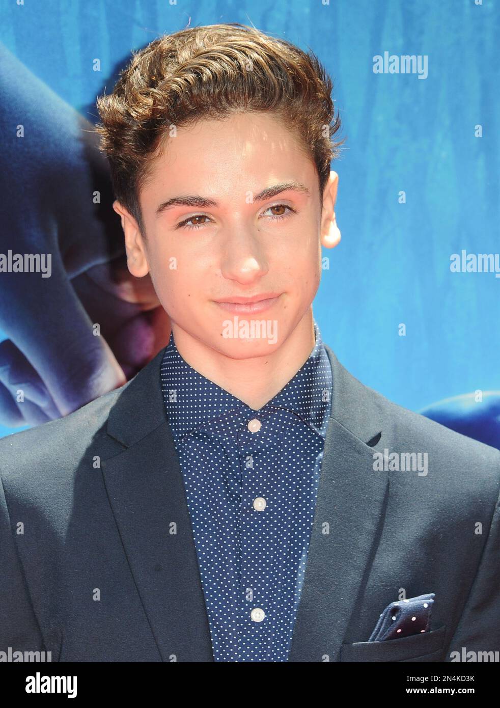 Teo Halm arrives at The Los Angeles Film Festival Earth to Echo Premiere at  Regal Cinemas L.A. Live Stadium on Saturday, June 14, 2014, in Los Angeles.  (Photo by Katy Winn/Invision/AP Stock