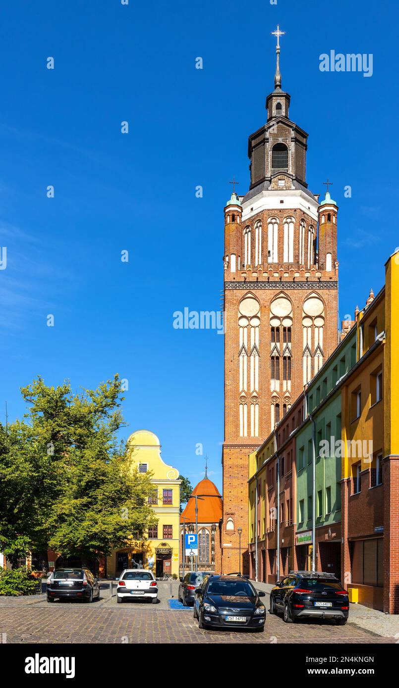 Stargard, Poland - August 11, 2022: Panorama of Rynek main market ...