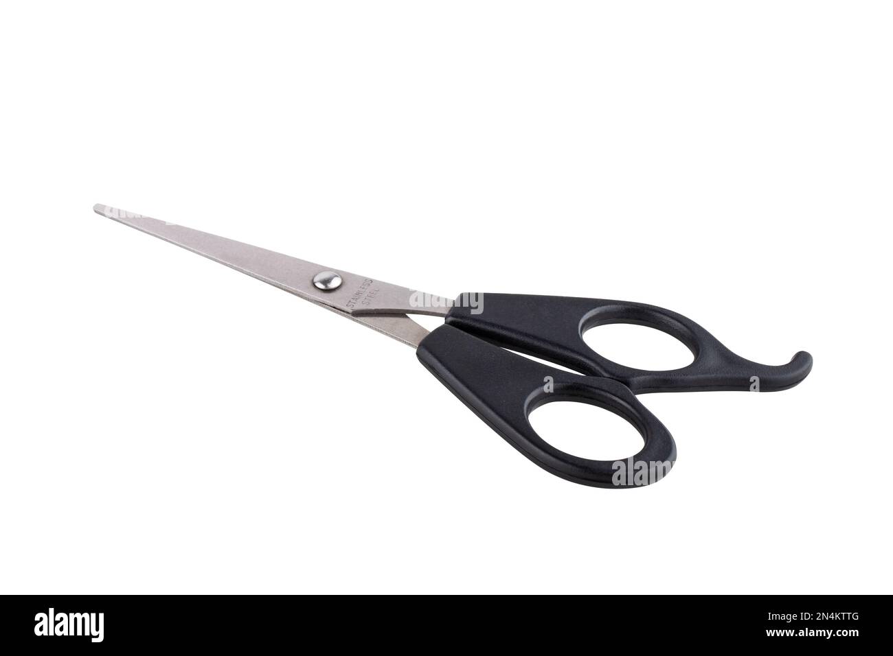 Black scissors isolated on white background Stock Photo Alamy