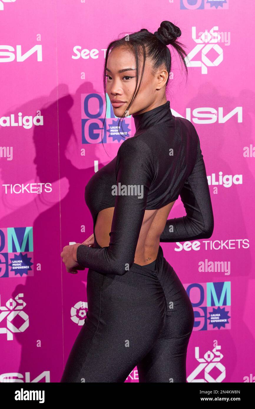 February 8, 2023, Madrid, Madrid, Spain: Nona Sobo attends â€˜La Liga