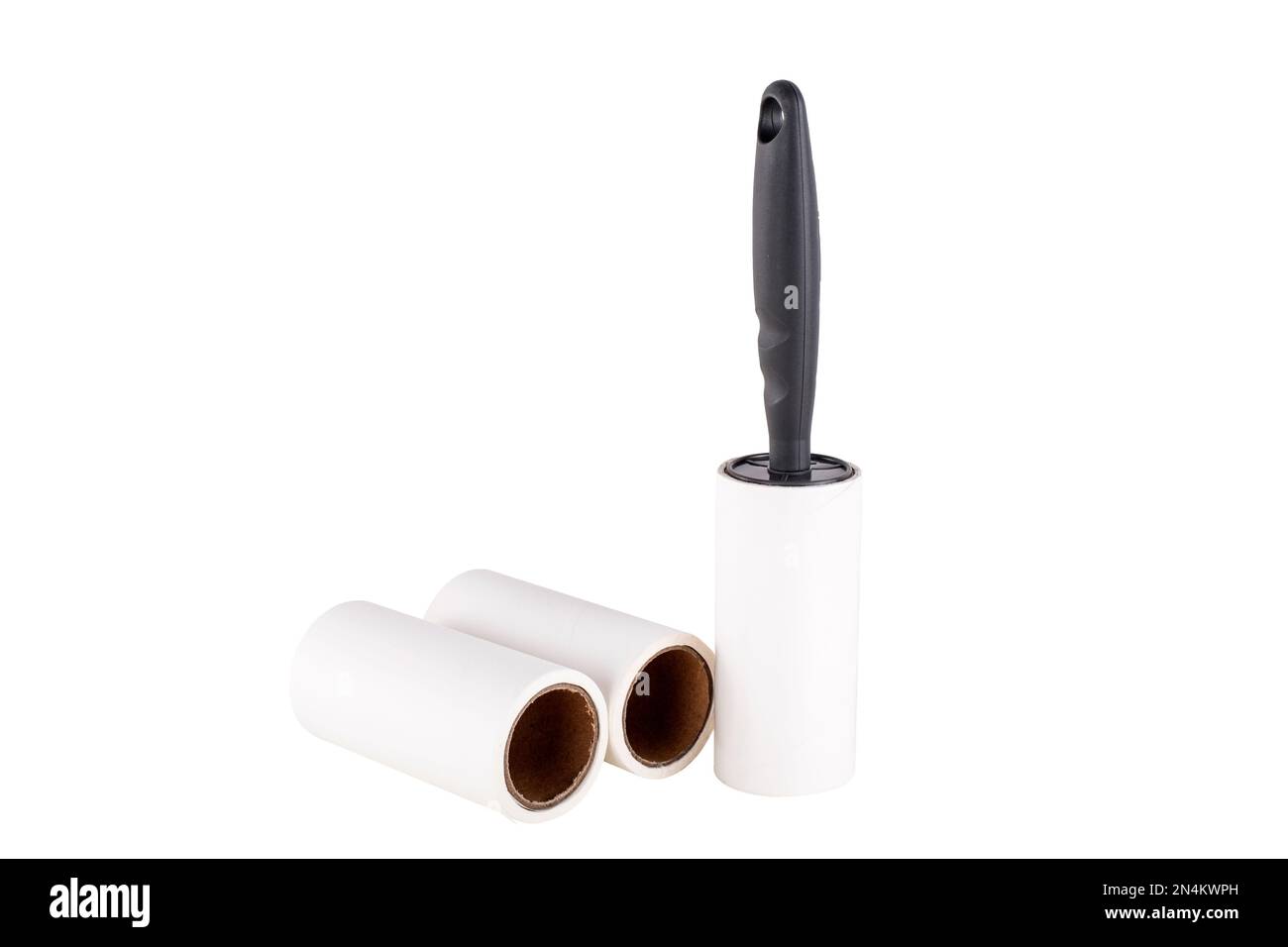 Sticky roller isolated on white background Stock Photo