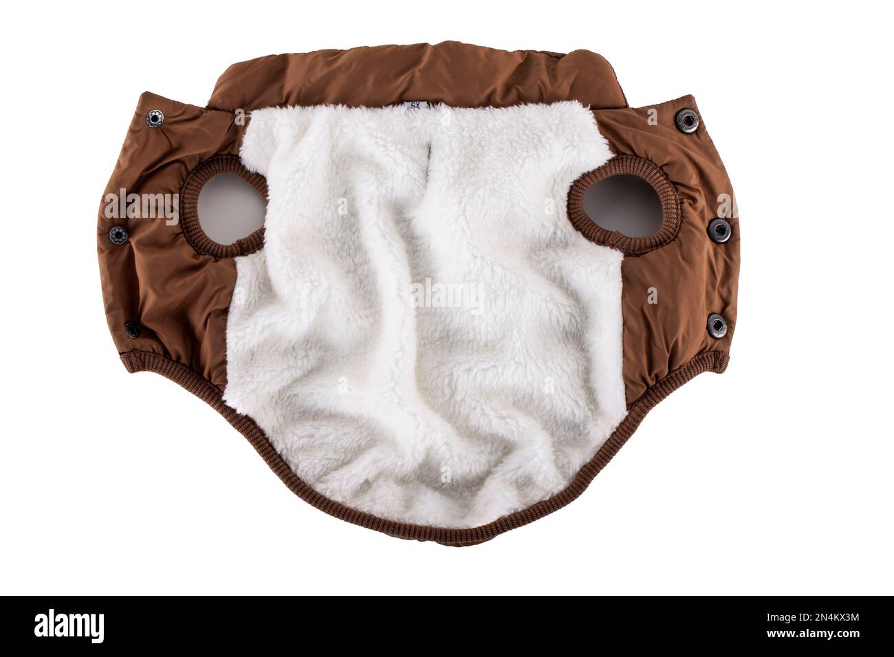 Warm dog jacket isolated on white background Stock Photo
