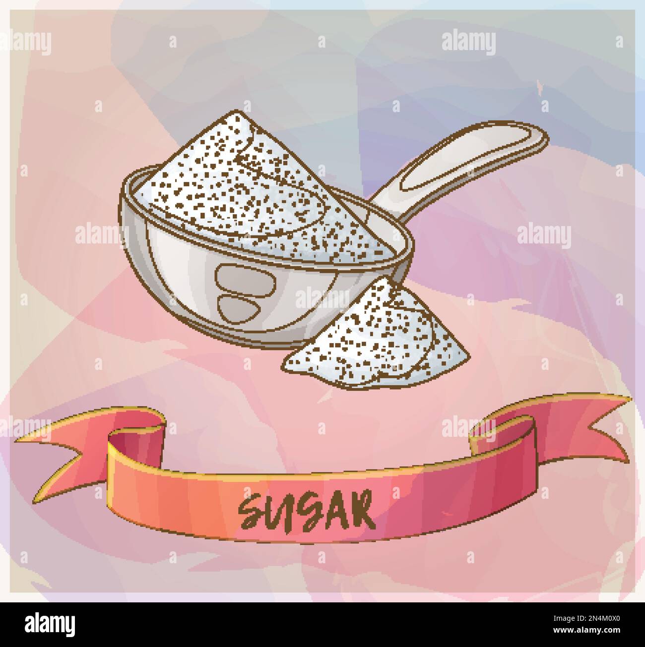 Pile of white sugar Stock Vector Images Alamy