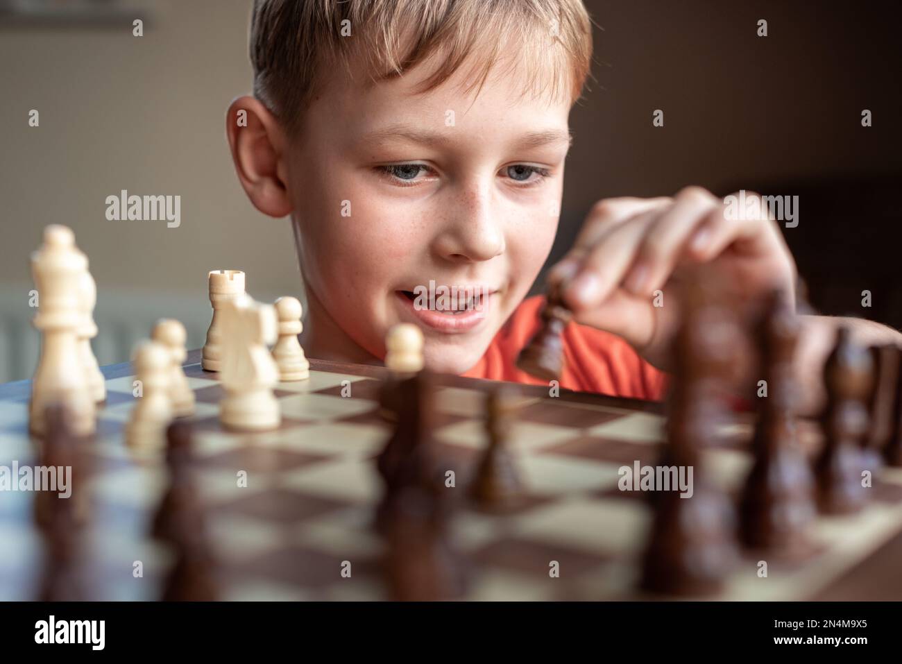 Senior Man Thinking about His Next Move in a Game of Chess Stock Photo -  Image of king, checkmate: 64993646