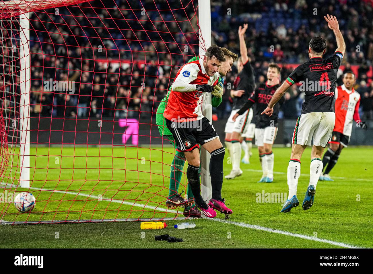 Feyenoord 3 AZ Alkmaar 0 in April 2018 at De Kuip. Feyenoord won the Dutch  KNVB Cup for the 13th time .