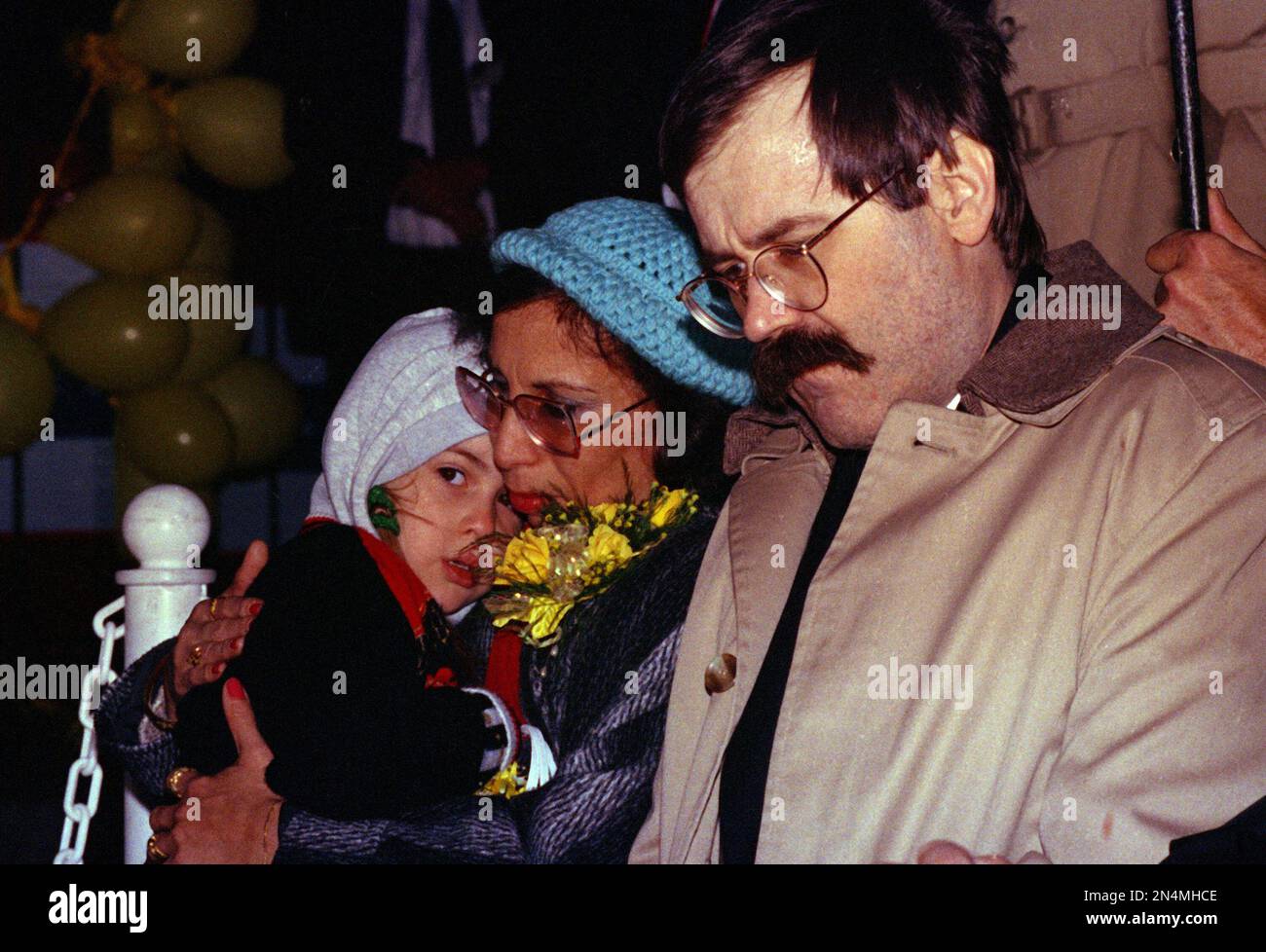 Freed hostage Jesse Turner, along with his wife Badr, and 4 year old
