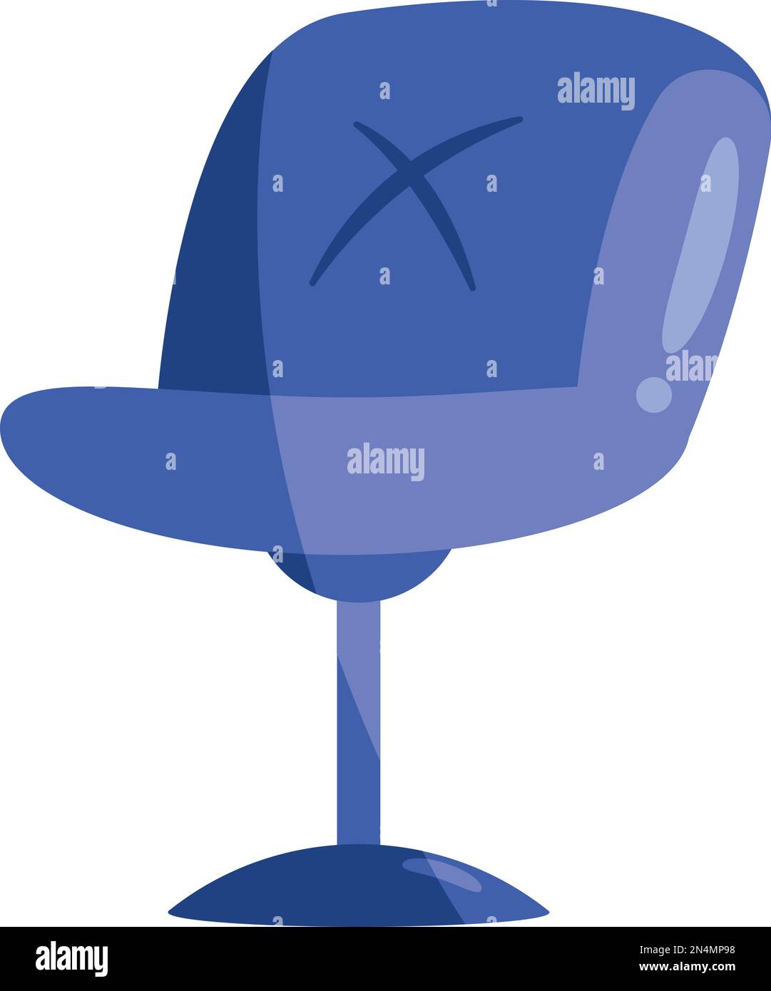 blue office chair furniture icon Stock Vector Image & Art - Alamy