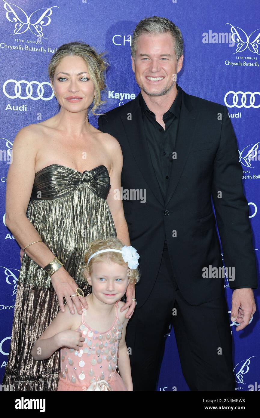 Rebecca Gayheart-Dane, from left, Billie Beatrice Dane, Eric Dane
