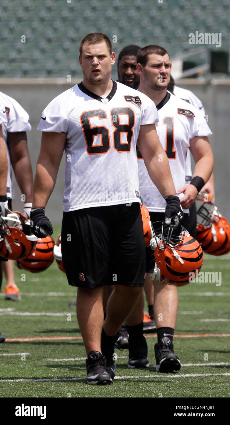 Cincinnati Bengals - Bengals Camp Football Cincinnati Bengals guard Kevin  Zeitler (68) stretches during NFL football practice at training camp on  Saturday, July 28, 2012, in Cincinnati. (AP Photo/Al Behrman) AP2012