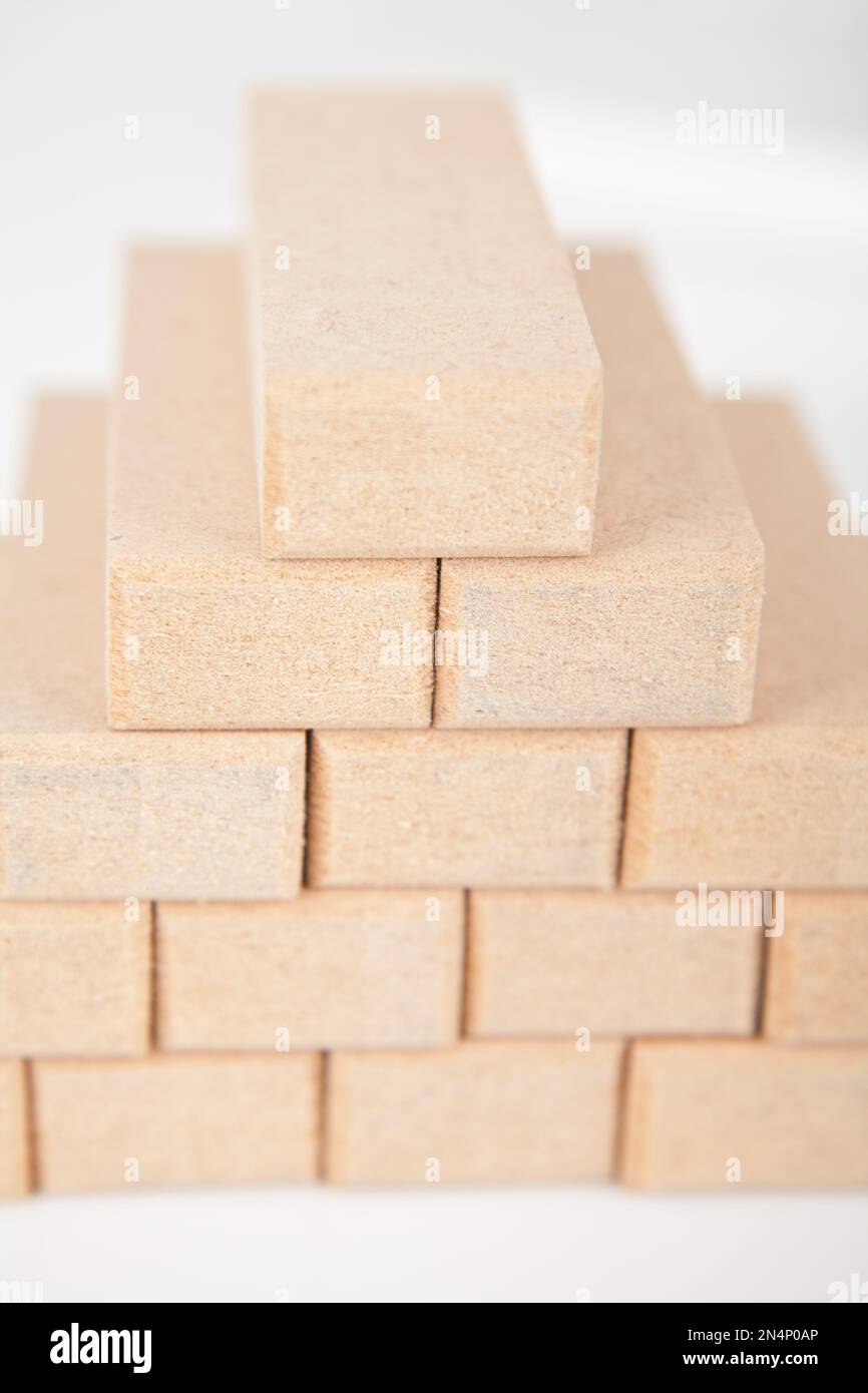 Fun Board Game With Wooden Cubes Stock Photo Alamy