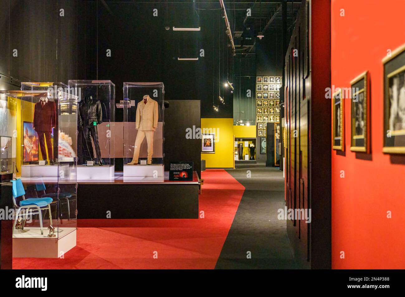 Elvis Stage Costume Display in the Elvis Presley's Memphis