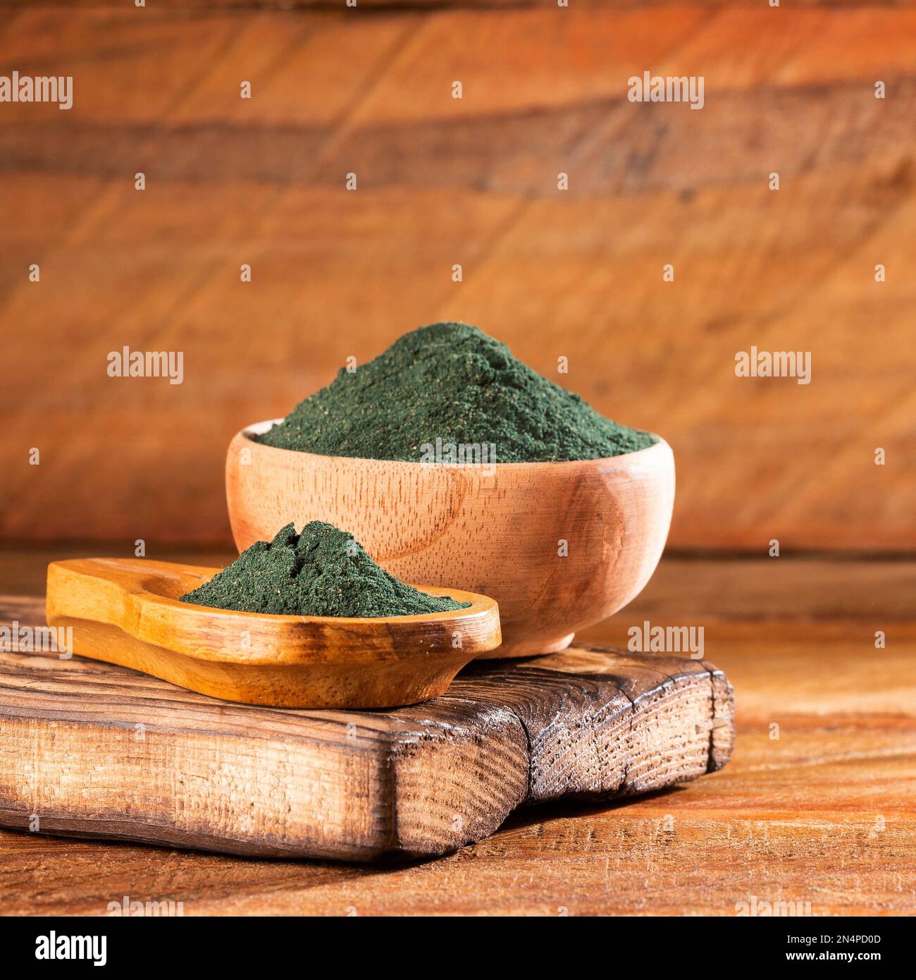 Healthy spirulina powder Healthy seaweed (kelp Stock Photo Alamy