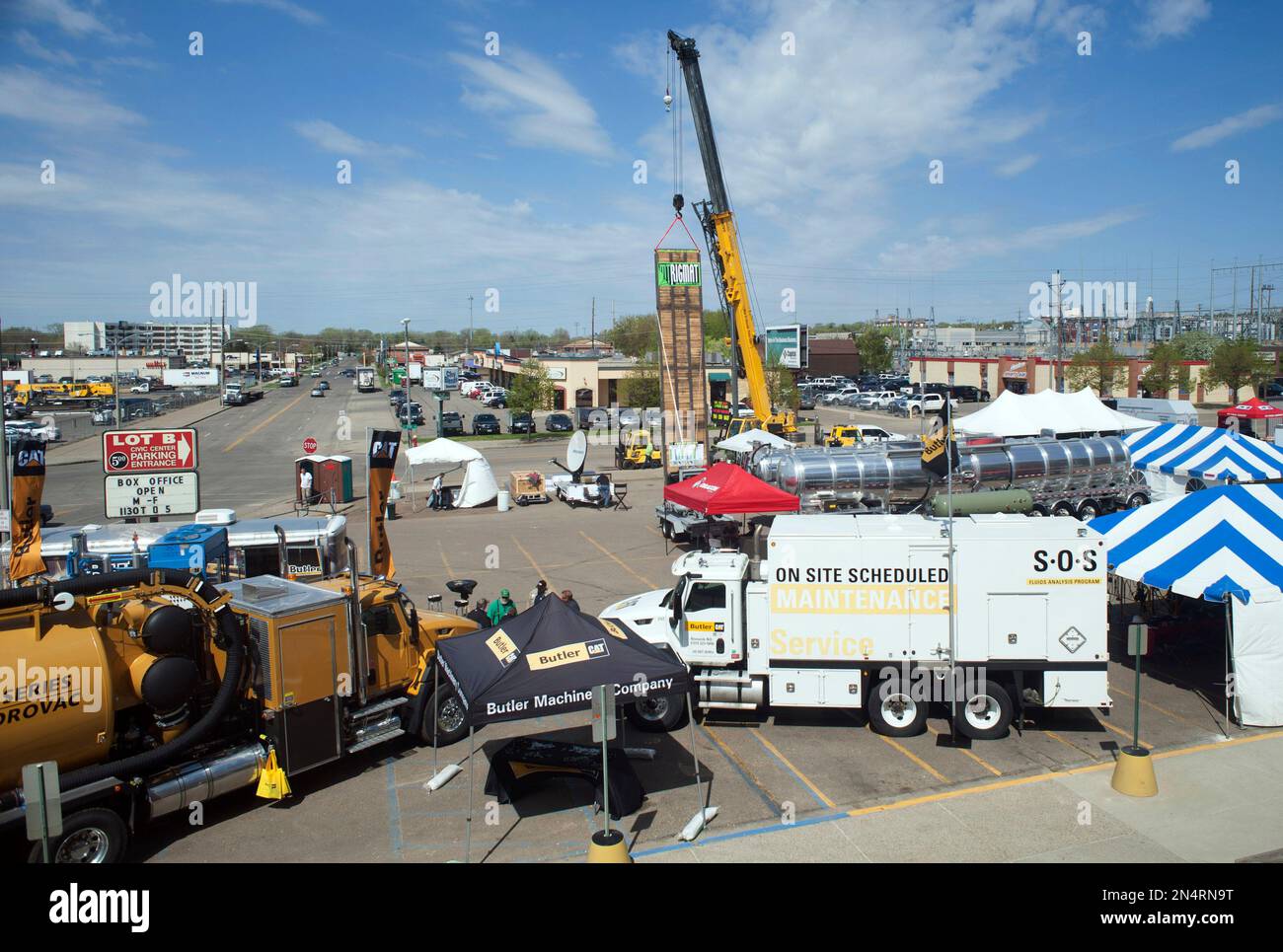 A variety of servicerelated industry companies displayb equipment used