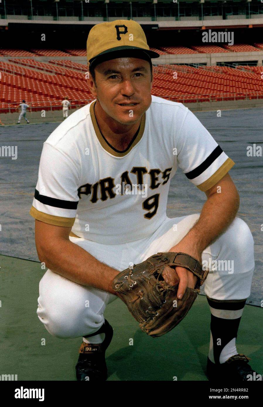 Second baseman Bill Mazeroski of the Pittsburgh Pirates is pictured in 1970.  (AP Photo/Harry Cabluck Stock Photo - Alamy