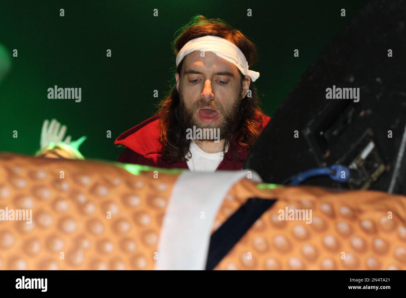 Gregg Michael Gillis as Girl Talk performing at Party in the Park on