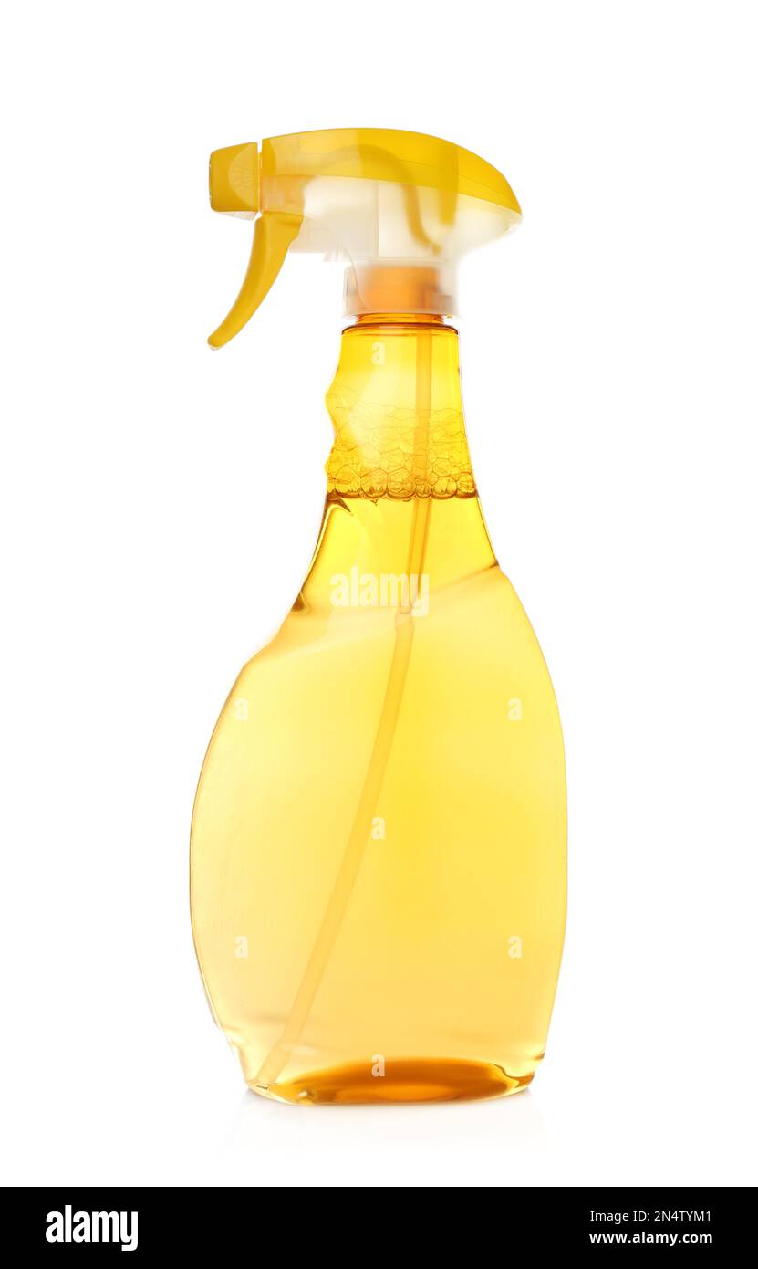 Spray bottle of cleaning product isolated on white Stock Photo Alamy