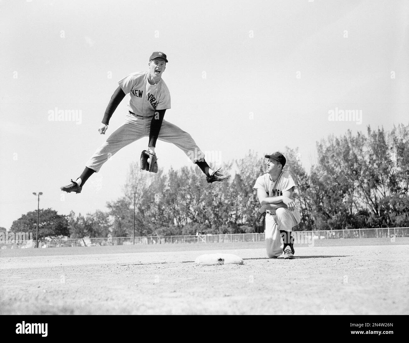 Tony Kubek, infielder of the New York Yankees, is pictured at spring  training camp in 1963. (AP Photo Stock Photo - Alamy