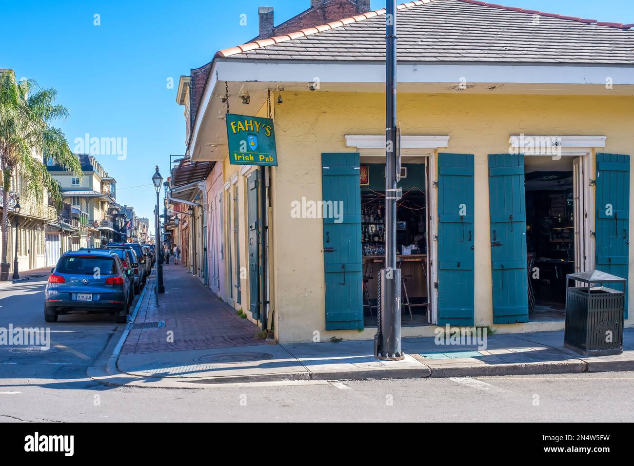 NEW ORLEANS, LA, USA JANUARY 28, 2023 Fahy's Irish Pub on Burgundy