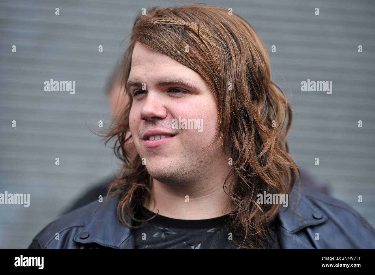 American Idol top three contestant Caleb Johnson celebrates with a