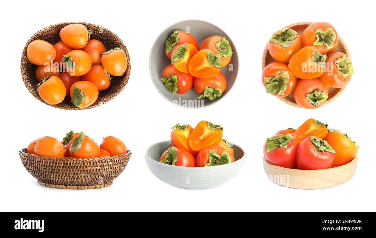 Fresh ripe persimmons on hi-res stock photography and images - Alamy