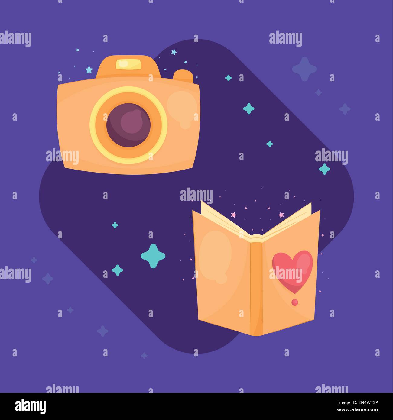 Textbook and camera Stock Vector Images - Alamy