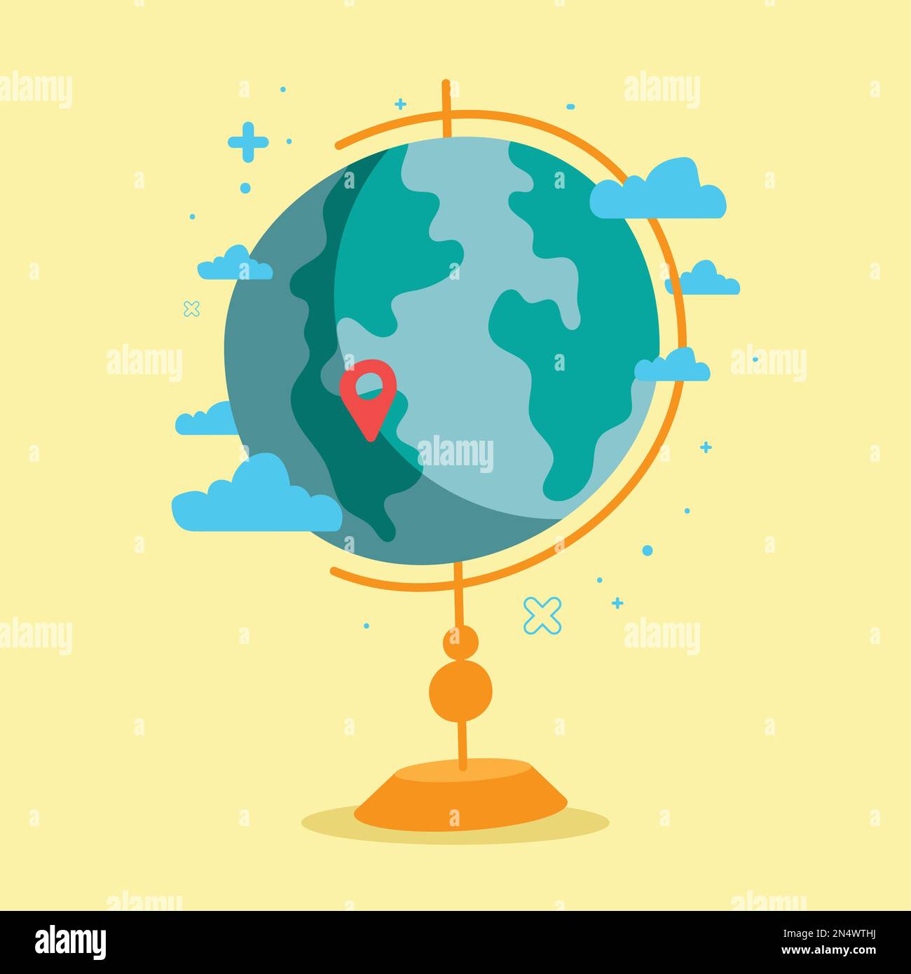 pin location in world map icon Stock Vector Image & Art - Alamy