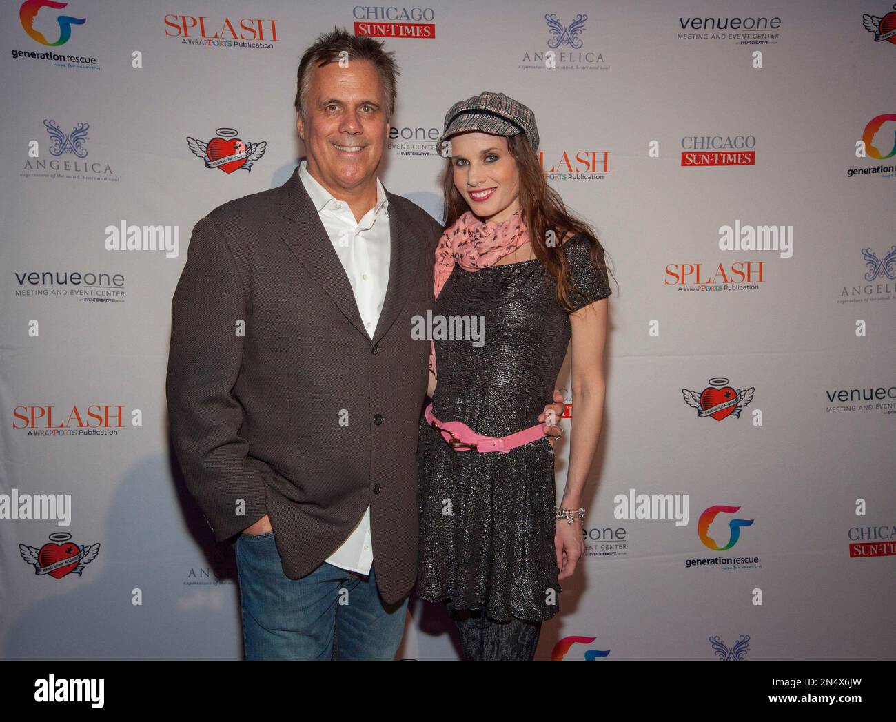 Richard Roeper and Sarah Cooley seen here at Jenny McCarthy's 7th ...