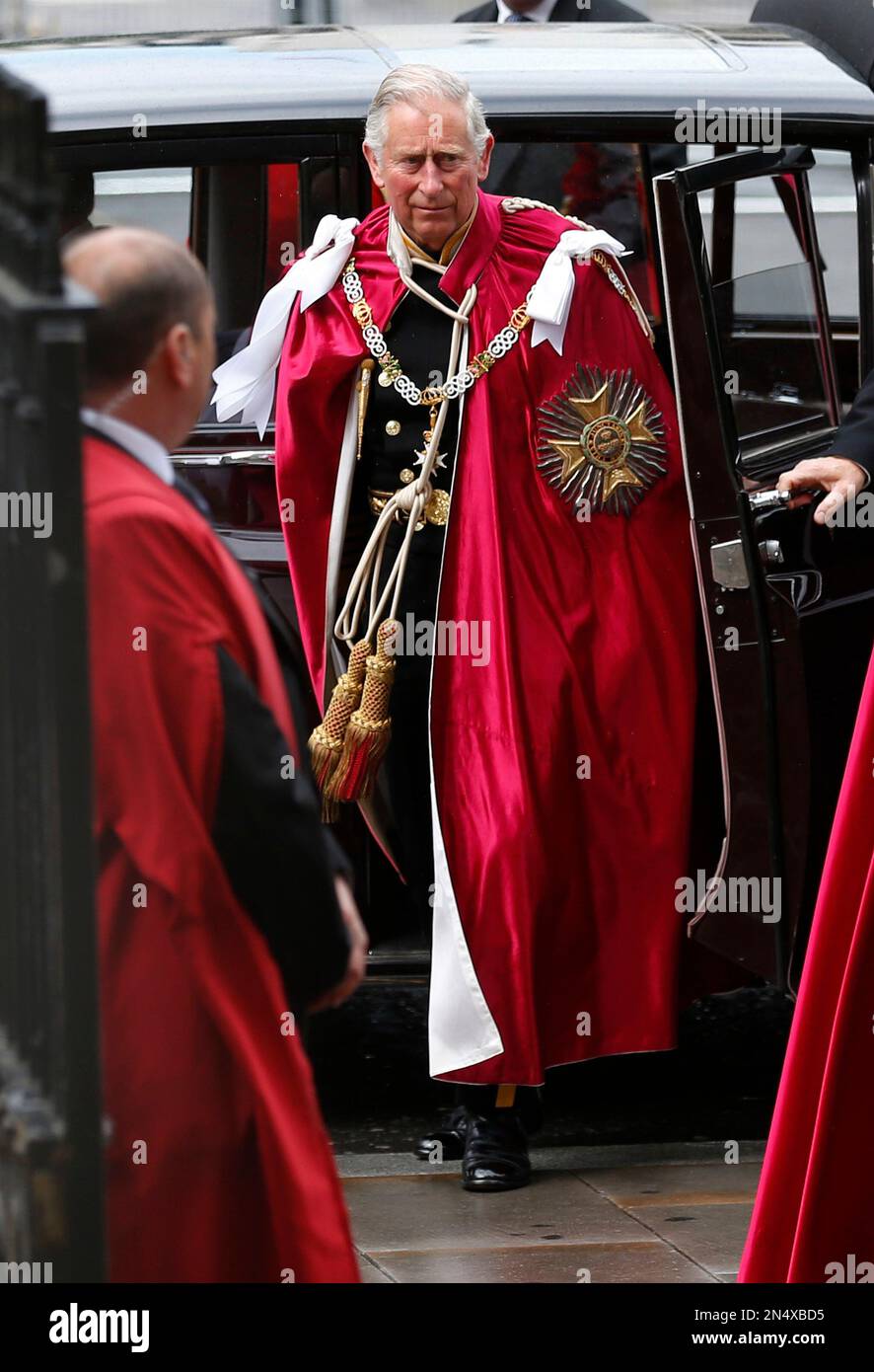 Britain's Prince Charles arrives for the Order of the Bath Service at ...
