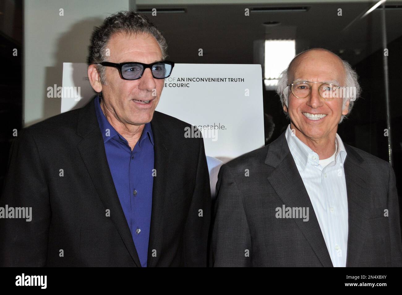 Michael Richards, left, and Larry David arrive at the LA Premiere of ...