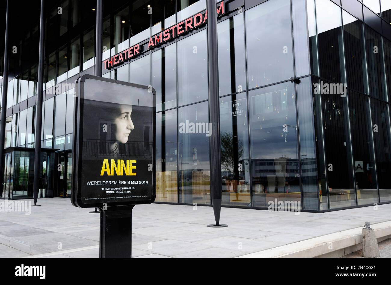 This photo taken Friday, May 2, 2014 shows a poster of the new Anne ...