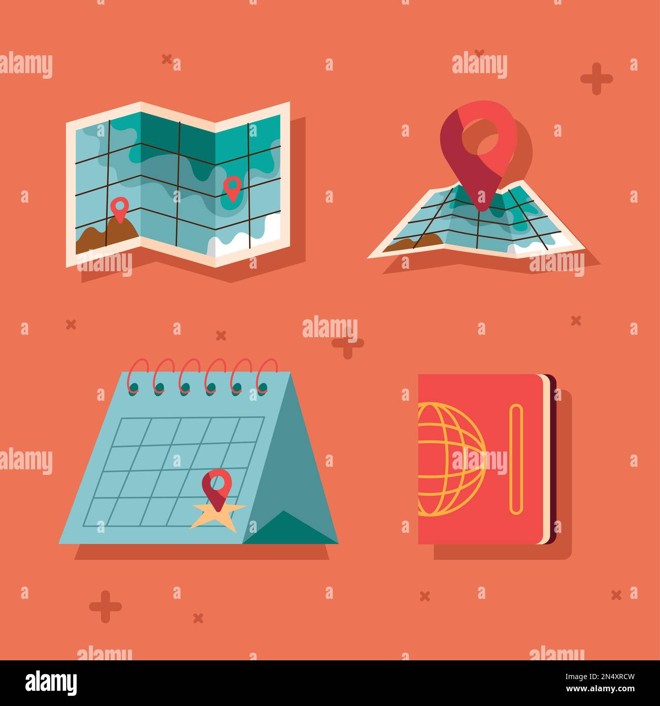 pins-locations-in-maps-and-set-icons-stock-vector-image-art-alamy