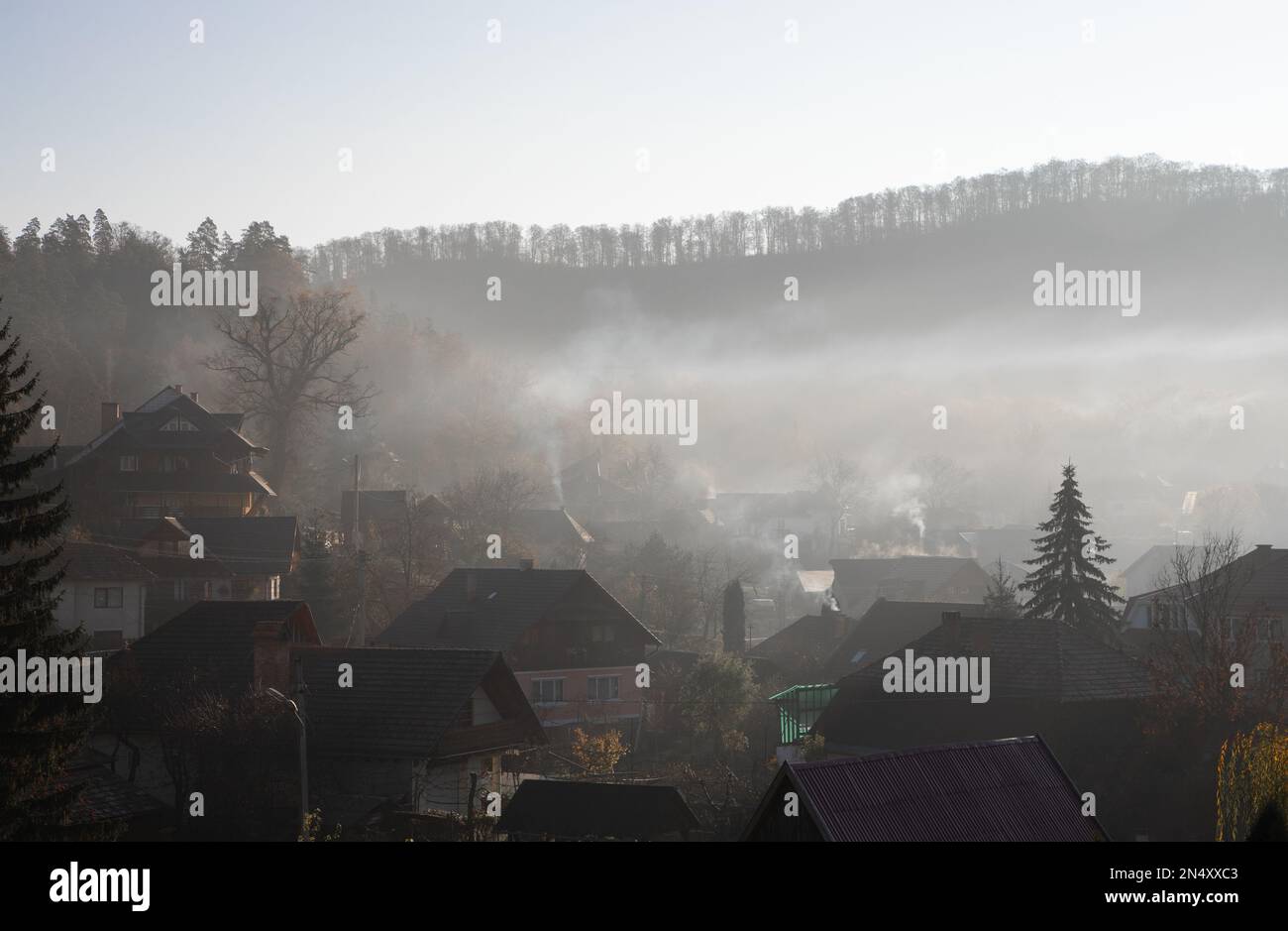 Beautiful rural scene evergreen hi-res stock photography and images - Alamy