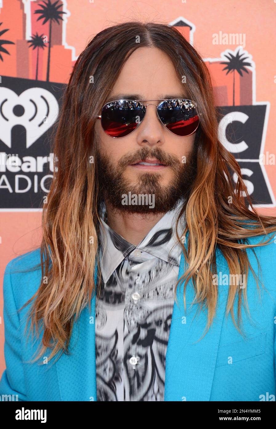 Jared Leto arrives at the iHeartRadio Music Awards at the Shrine ...