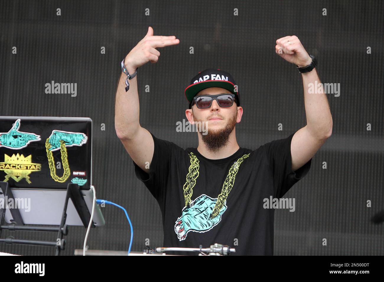 ElP and Killer Mike with Run the Jewels performing as part of the
