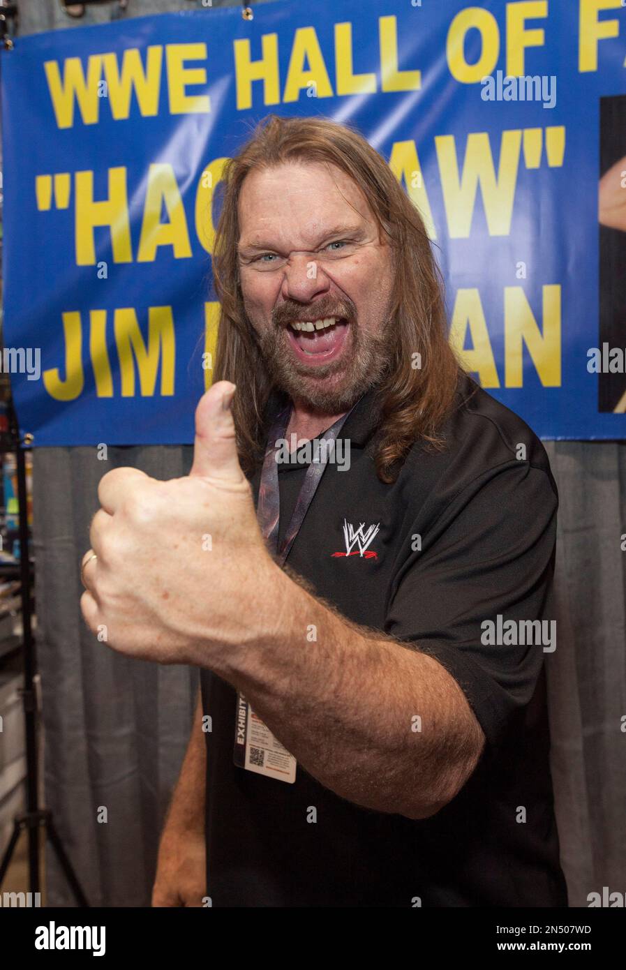 WWE Hall of Fame wrestler Jim Duggan, aka Hacksaw, at the Chicago Comic