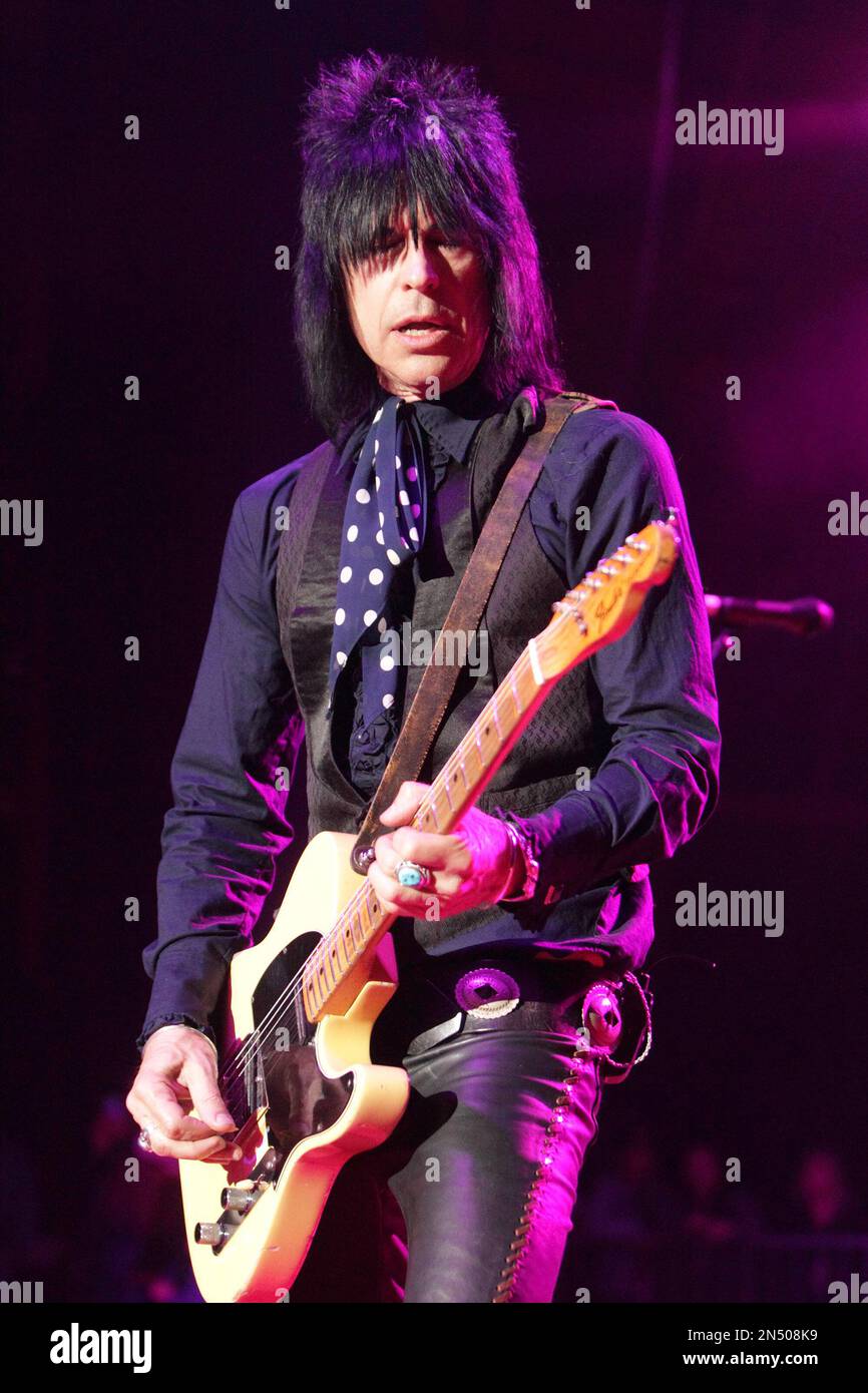 Brian Forsythe of the rock band Kix performs in concert