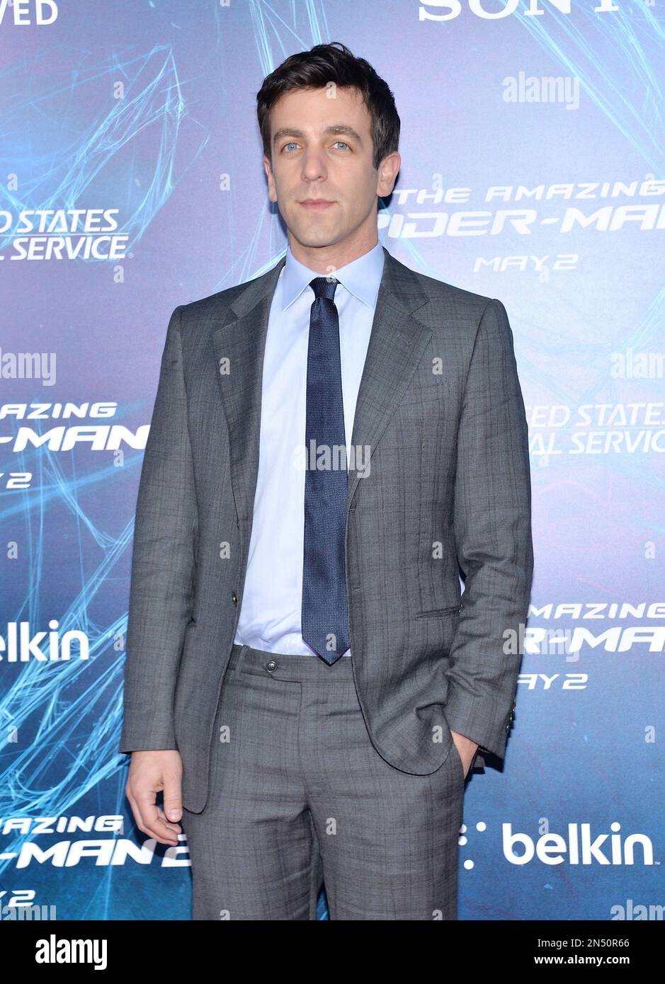 Actor B.J. Novak attends the premiere of "The Amazing Spider-Man 2" at