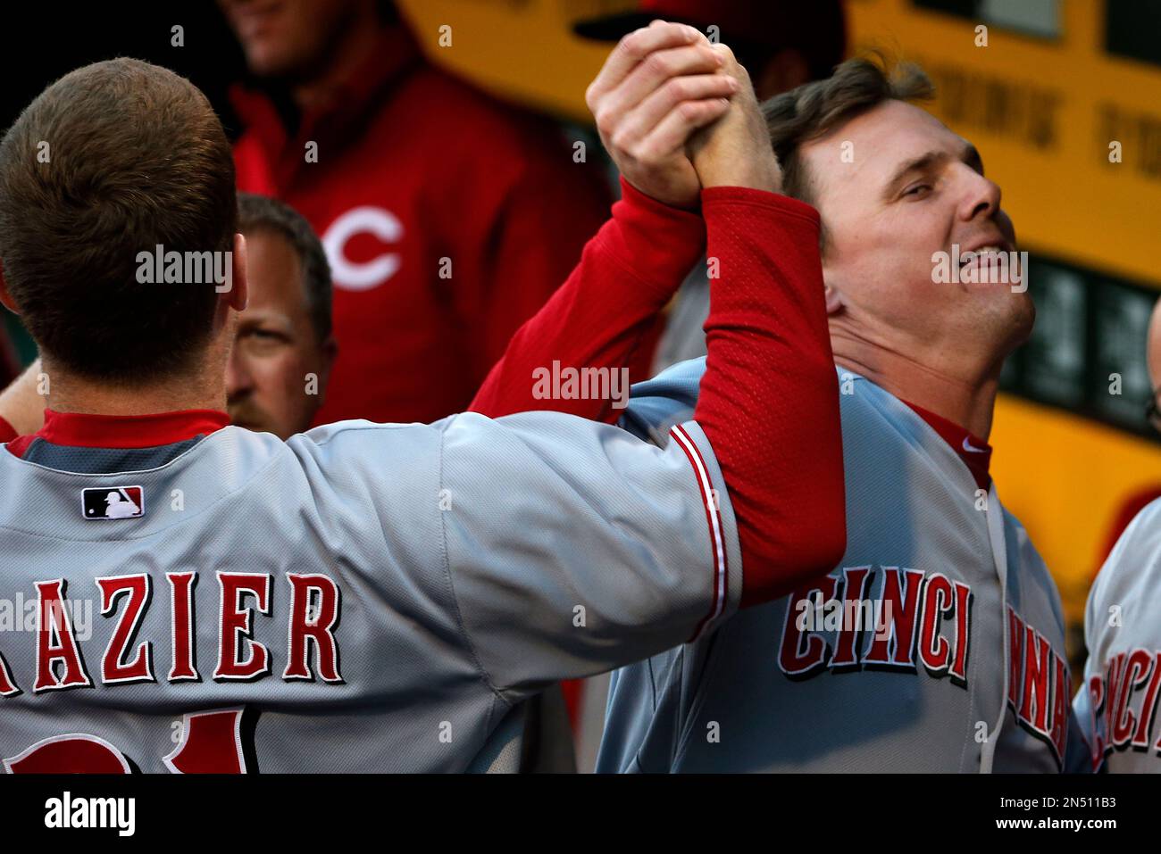 Pittsburgh Pirates' Adam Frazier during a spring training baseball workout  Monday, Feb. 17, 2020, in Bradenton, Fla. (AP Photo/Frank Franklin II Stock  Photo - Alamy